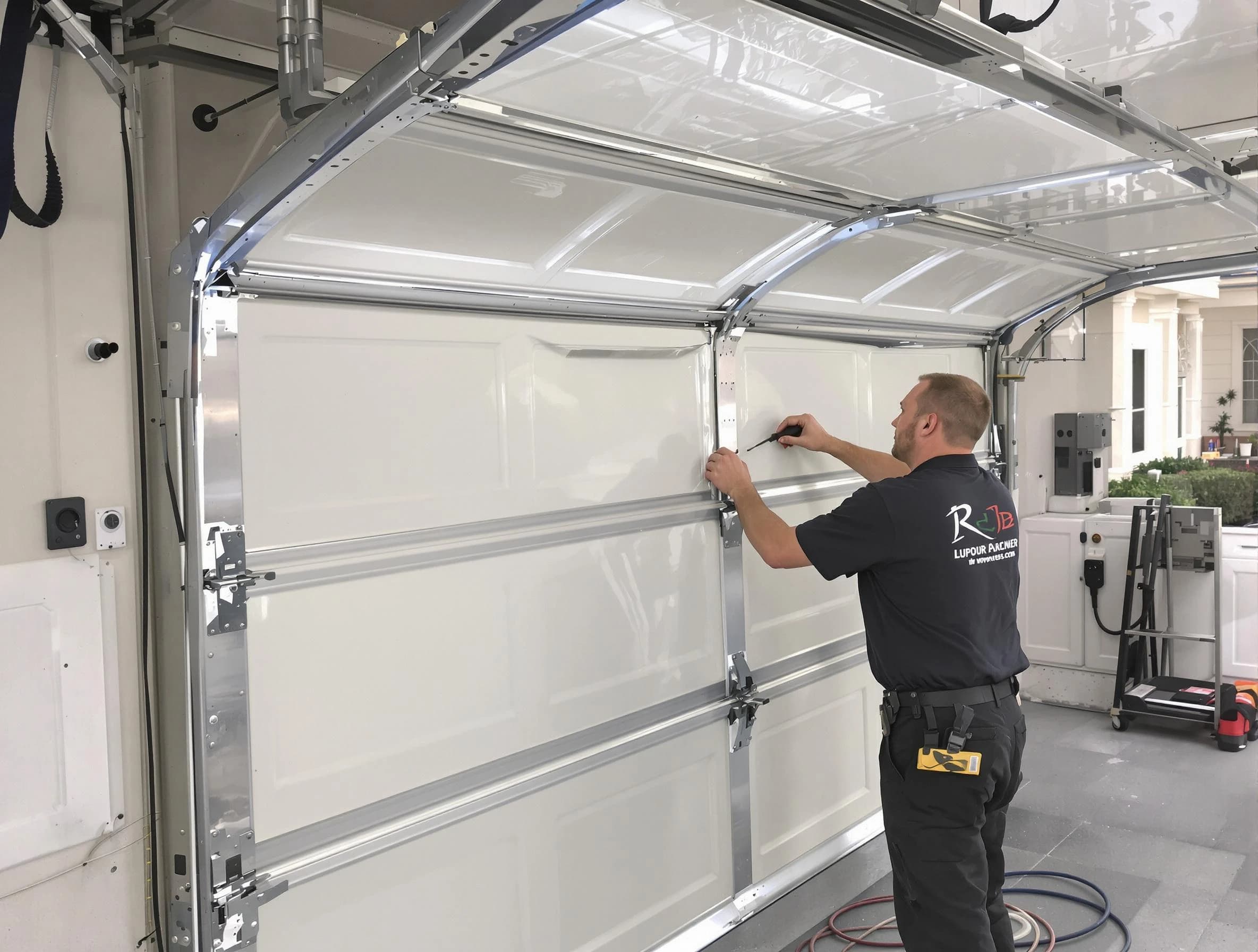 Homewood Garage Door Repair professional performing panel repair in Homewood