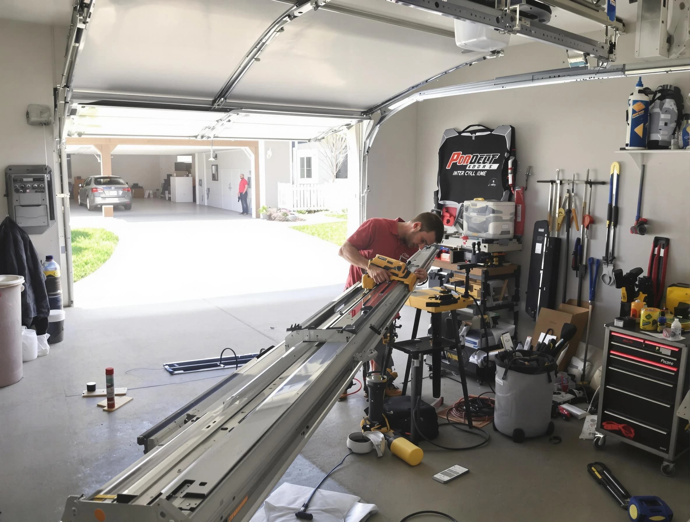 Homewood Garage Door Repair expert performing track repair in Homewood